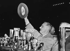 2013 Prints: Franklin Roosevelt campaigns for a fourth term as President in Chicago