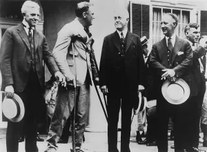 Disabled Prints: Franklin Roosevelt on crutches