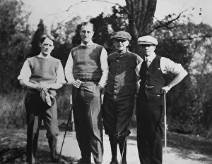 Howe Prints: Franklin Roosevelt with golfing group. 1920