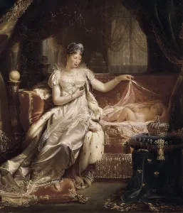 Empress Prints: FRANQUE, Joseph (1774-1833). Marie-Louise and the King of Rome