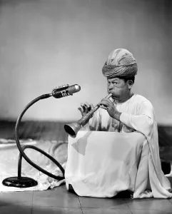 Allen Prints: Fred Allen recording the radio program TEXACO STAR THEATER