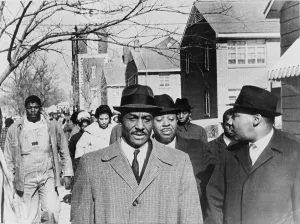 Sclc Prints: Fred Shuttlesworth (b. 1922) accompanied by Martin Luther King and Ralph Abernathy