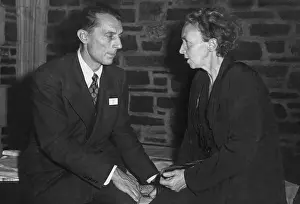 Lcgr1502 Prints: Frederick Joliot and his wife, Irene Curie
