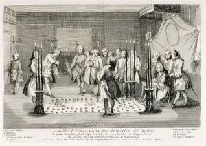 Masons Prints: Freemasonry Assembly to receive the Masters (18th c)