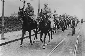 Germany Prints: French armies occupying Essen in the German coal