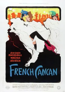 Dancer Prints: FRENCH CANCAN, poster art, 1955