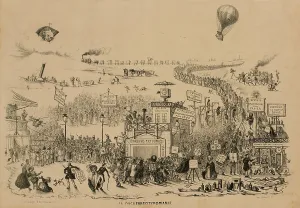 Cameras Prints: French cartoon about the rush to try photography after Louis Daguerre revealed his process in 1839