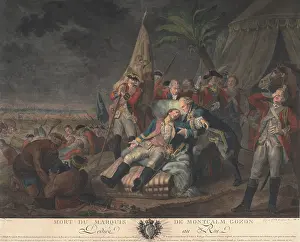 Lcgr1904 Prints: French and Indian War. The Death of French General Louis-Joseph Montcalm at the Battle of the Plains of Abraham