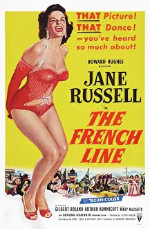 Dance Prints: THE FRENCH LINE, US poster art, Jane Russell, 1954