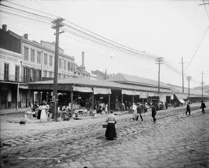 New Orleans Prints: The French market, New Orleans, Louisiana, circa 1910