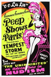 Documentary Prints: FRENCH PEEP SHOW, poster art, 1954