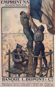 Illustrations Prints: French Post-WW1 era poster urging subscription to the National Loan of 1920