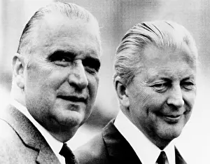 Georges Prints: French President Georges Pompidou (left) with West German Chancellor Kurt Kiesinger