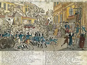 Social Movement Prints: French Revolution. Assault on the Tuileries (10th August 1792)