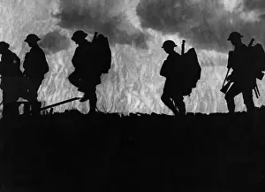 Images Dated 3rd December 2012: French troops moving up to the front lines in France