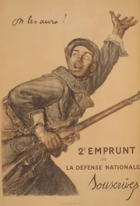 Illustrations Prints: French WW1 poster for 2nd National Defense Loan in 1916