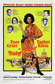 Images Dated 20th December 2014: FRIDAY FOSTER, US poster, center: Pam Grier