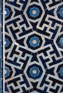 Pattern Prints: Friday Mosque, 1375, 14th Century, mosaic - Detail