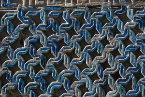 Iran Prints: Friday Mosque, 14th Century, brickwork - Detail