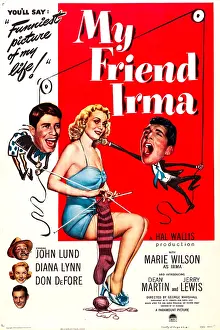 Swimsuit Prints: MY FRIEND IRMA, US poster, center from left: Jerry Lewis