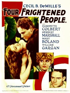 Boland Prints: FOUR FRIGHTENED PEOPLE, from left: Claudette Colbert