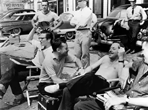 Writer Prints: THE FUGITIVE KIND, director Sidney Lumet (wearing glasses)