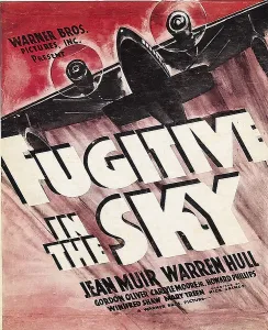 Images Dated 11th September 2009: FUGITIVE IN THE SKY, window card, 1937
