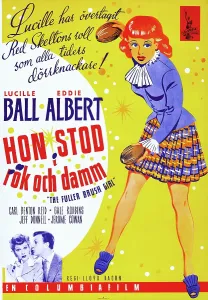 Red Hair Prints: THE FULLER BRUSH GIRL, (aka HON STOD I ROK OCH DAMM)