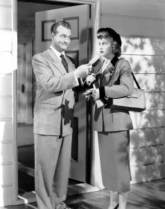 Skelton Prints: THE FULLER BRUSH GIRL, from left, Red Skelton, Lucille Ball, 1950