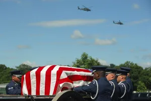 Cemetery Prints: Funeral of US Air Force Capt. David A