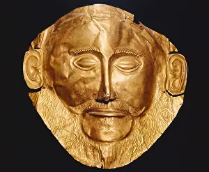 Ellas Prints: Funerary mask og Agamemnon. ca