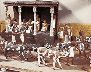 Qina Prints: Funerary model of a census of livestock