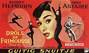 Posbyb Prints: FUNNY FACE, (aka DROLE DE FRIMOUSSE), Audrey Hepburn, 1957