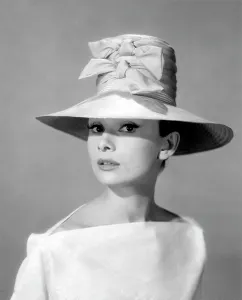 Wide Brim Hat Prints: FUNNY FACE, Audrey Hepburn, 1957