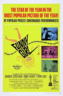 Girl Prints: FUNNY GIRL, top right photo, from left: Omar Sharif