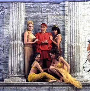 Mostel Prints: A FUNNY THING HAPPENED ON THE WAY TO THE FORUM, Zero Mostel (center), 1966