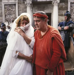 Cross Dressing Prints: A FUNNY THING HAPPENED ON THE WAY TO THE FORUM, Jack Gilford, Zero Mostel, 1966