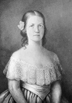 1800s Prints: Future first lady Mary Todd Lincoln (wife of Abraham Lincoln)