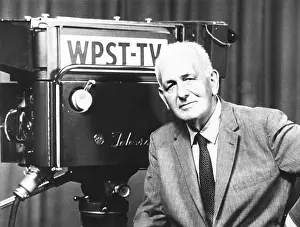 Media Prints: Gabriel Heatter, in front of a WPST-TV camera in 1960