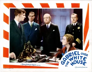 Karen Prints: GABRIEL OVER THE WHITE HOUSE, from left, Walter Huston, Franchot Tone, Karen Morley, 1933