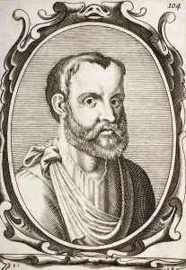 Galen of Pergamum (129-c. 216). Portrait of Claudius Galenus of Pergamum. Engraving. AISA/Everett Collection**US SALES ONLY**
