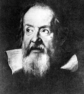 Astronomer Prints: Galileo Galilei, Italian physicist and astronomer at 72 years old