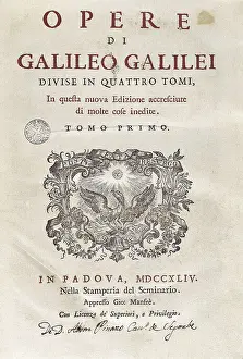 Sciences Prints: GALILEO, Galileo Galilei, called (1564-1642)