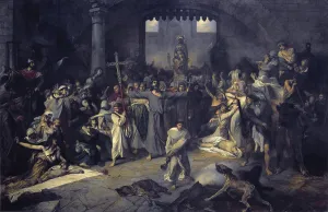 Complaints Prints: GALLAIT, Louis (1810-1887). The Plague of Tournai in 1095