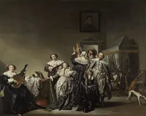 Hunters Prints: Gallant Company, by Pieter Codde