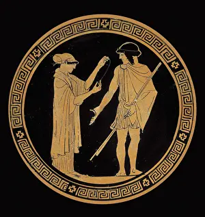 Ceramic Prints: Gallant conversation. 5th c. BC