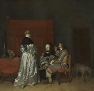 1650s Prints: Gallant Conversation, by Gerard ter Borch (II)