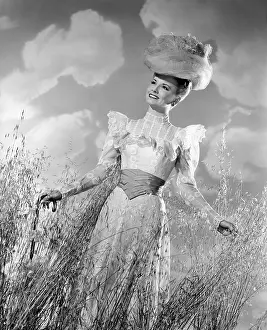 Jean Louis Prints: GALLANT JOURNEY, Janet Blair, in a ca. 1900s costume by Jean Louis, 1946
