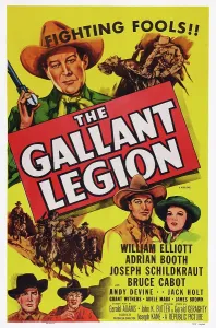 Elliott Prints: THE GALLANT LEGION, US poster art, top left: Bill Elliott, 1948