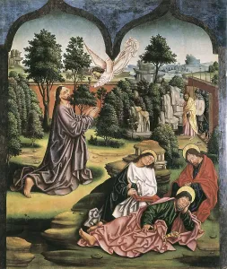 End 15th C Prints: GALLEGO, Fernando (1440-1507). Prayer in the Garden